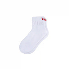 Mid Crew Socks - White/Berry